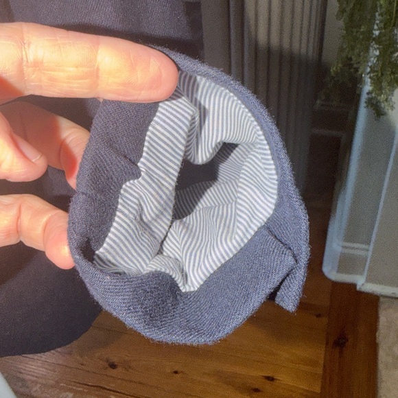 Willi Smith Navy Linen Women's Blazer Medium - Picture 4 of 12